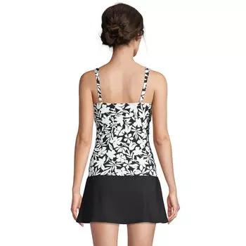 Женский топ танкини Lands' End DDD-Cup Surplice Bust Enhancer Lands' End