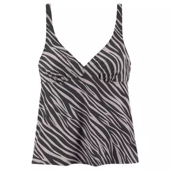 Женский топ танкини на косточках LASCANA, цвет grau