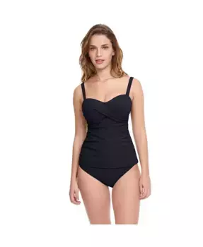 Женский топ-танкини с чашками D Tutti Frutti Profile by Gottex, черный