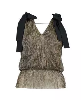 Женский топ Tatum Bow в цвете Gold Metallic bishop + young