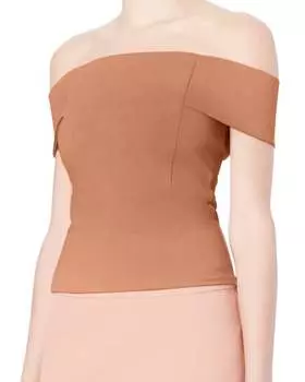 Женский топ телесного цвета с открытыми плечами Michelle Mason, цвет nude