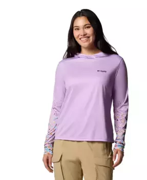 Женский топ Tidal Light PFG Bentley Columbia, фиолетовый