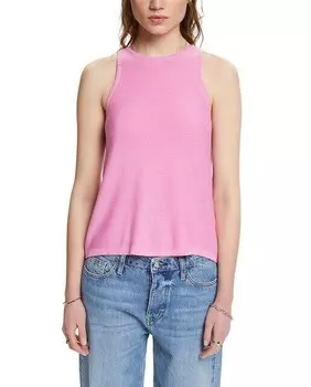 Женский топ тонкой вязки со льном Esprit Collection, розовый