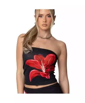 Женский топ-труба Tiger Blossom Edikted, черный