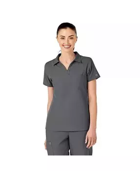 Женский топ W123 с воротником-стойкой Wink, серебряный