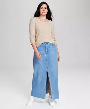 Женский топ в рубчик с круглым вырезом And Now This, бежевый