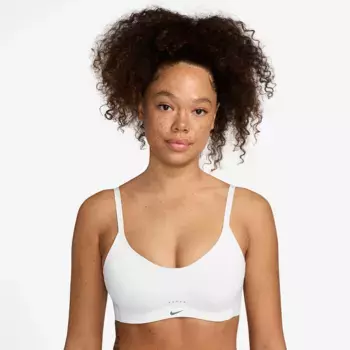 Женский топовый спортивный бюстгальтер с подушкой Nike, белый