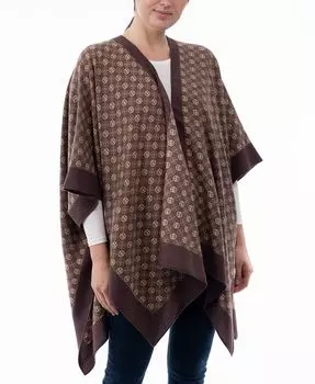 Женский топпер с открытым передом и логотипом Giani Bernini, коричневый