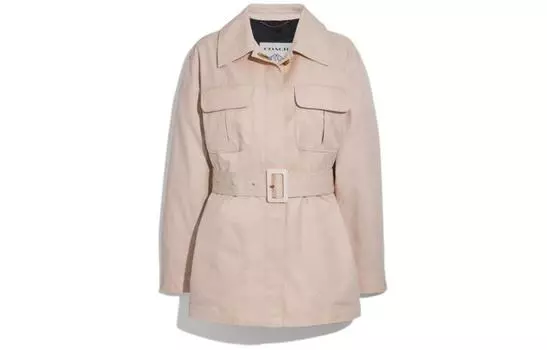 Женский тренч COACH, цвет Almond