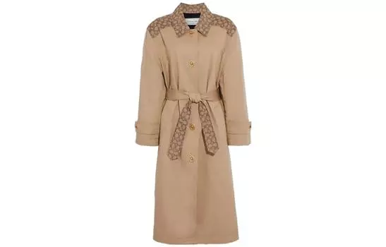 Женский тренч COACH, цвет Brown