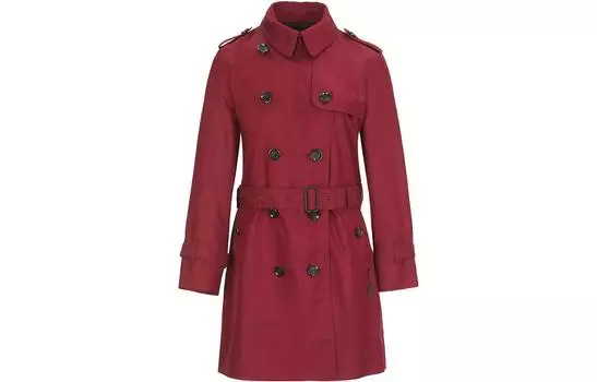 Женский тренч COACH, цвет Burgundy