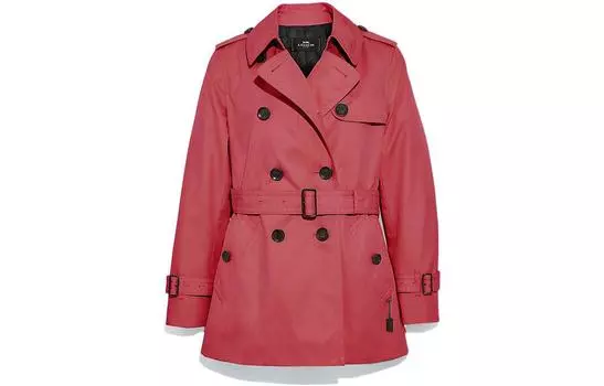 Женский тренч COACH, цвет Coral