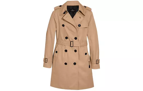 Женский тренч COACH, цвет Khaki