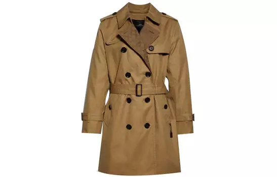 Женский тренч COACH, цвет Khaki