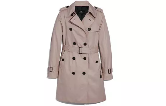 Женский тренч COACH, цвет Pink