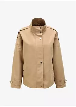 Женский тренч из верблюжьей шерсти 23KSL9287 Selen, кэмел