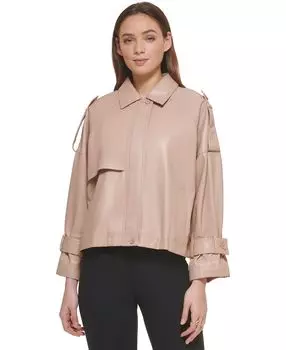 Женский тренч оверсайз из искусственной кожи DKNY, мульти