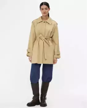 Женский тренч с поясом Object, цвет Caramelo