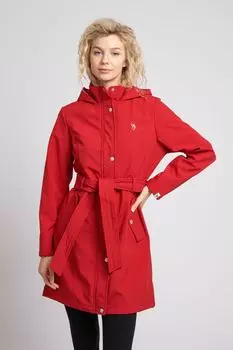 Женский тренч с поясом U.S. Polo Assn, мультиколор