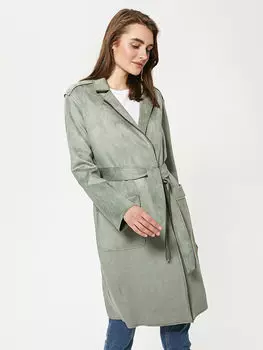 Женский Тренч с воротником-стойкой и поясом с длинным рукавом LCWAIKIKI Classic
