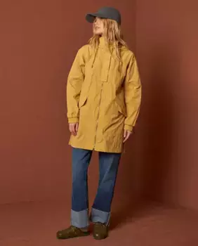 Женский тренч с высоким воротником и длинными рукавами Indi & Cold, желтый