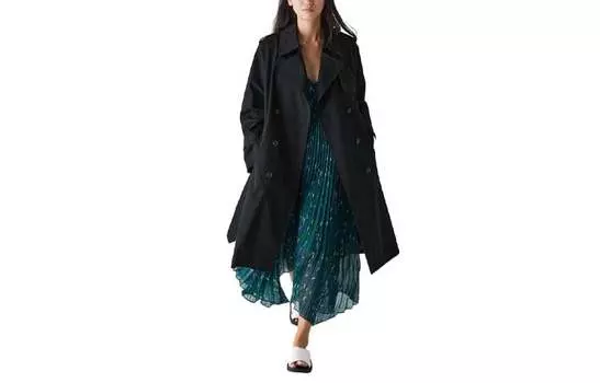 Женский тренч UNIQLO, цвет 09 Black