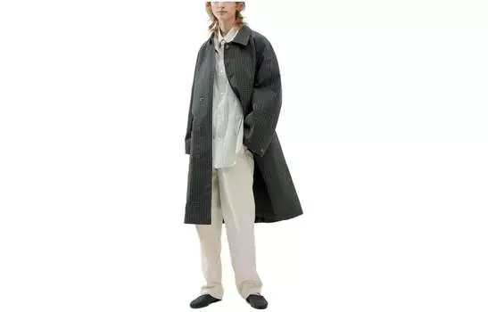 Женский тренч UNIQLO, цвет Asphalt Gray