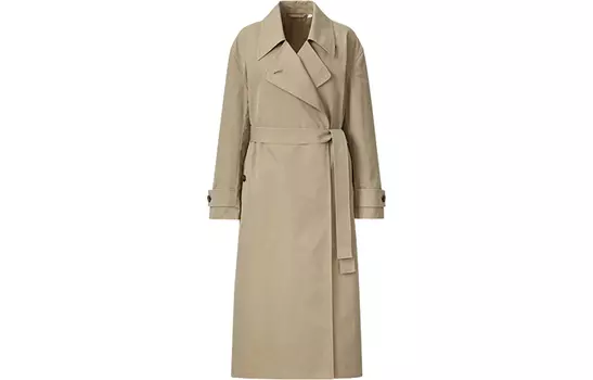 Женский тренч UNIQLO, 33 хаки