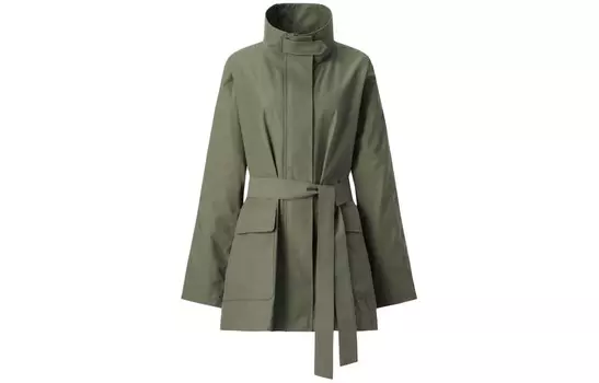 Женский тренч UNIQLO, цвет Olive