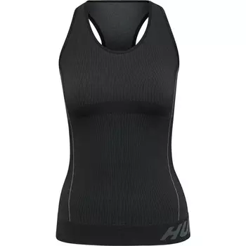 Женский тренировочный топ Hmlte Christel Seamless Top с технологией Beecool HUMMEL, цвет grau