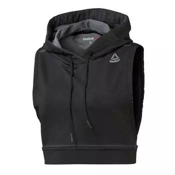 Женский тренировочный жилет с капюшоном «Боевая слава» br0325 Reebok, черный