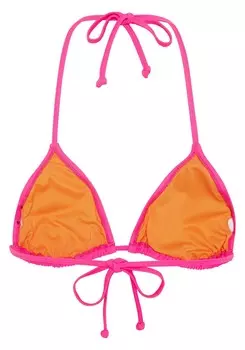 Женский треугольный бикини-топ с бретелькой на шее CHIEMSEE, цвет Pink Glo