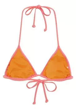 Женский треугольный бикини-топ с бретелькой на шее CHIEMSEE, цвет Shell Pink