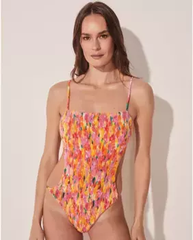 Женский трикини с принтом и подкладкой Agua de coco, розовый