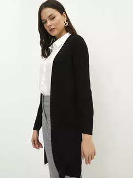 Женский трикотажный кардиган с прямым воротником и длинными рукавами LCWAIKIKI Classic