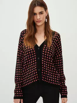 Женский трикотажный кардиган с V-образным вырезом и длинными рукавами LCWAIKIKI Classic