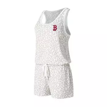 Женский трикотажный комбинезон Concepts Sport кремового цвета Boston Red Sox Montana Hacci