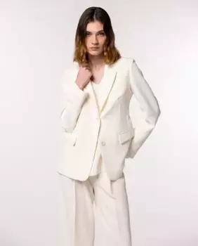 Женский трикотажный пиджак с передними карманами Naulover, цвет Crudo