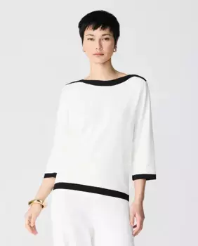 Женский трикотажный свитер Milano с рукавом 3/4 рукава Escorpion, чёрный