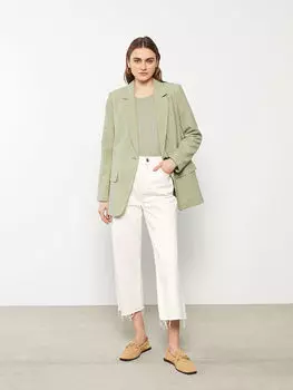 Женский трикотажный свитер с круглым вырезом и длинным рукавом LC Waikiki Basic