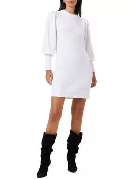 Женский трикотажный свитер с ребристым узором French Connection, белый