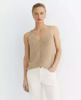 Женский трикотажный топ без рукавов Escorpion, цвет Piedra