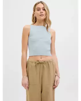 Женский трикотажный топ без рукавов Jack & Jones, синий