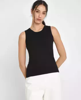 Женский трикотажный топ без рукавов Trucco, черный