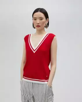 Женский трикотажный топ Lola Casademunt, красный