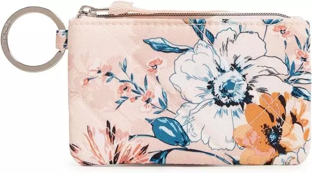 Женский твиловый кошелек Vera Bradley Performance на молнии, букет цветов персика