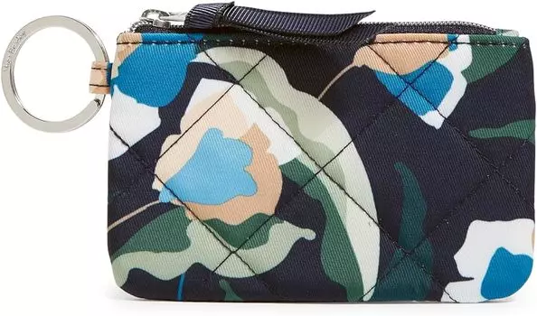 Женский твиловый кошелек Vera Bradley Performance на молнии, погруженные цветы