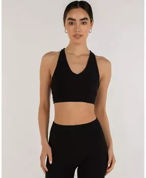 Женский удлиненный флисовый бюстгальтер Elsa с V-образным вырезом Rebody Active