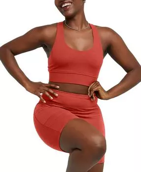 Женский удлиненный топ без косточек Originals Hanes, цвет Red River Clay