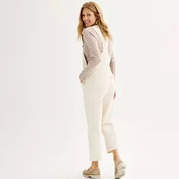 Женский укороченный джинсовый комбинезон Sonoma Goods For Life Sonoma Goods For Life